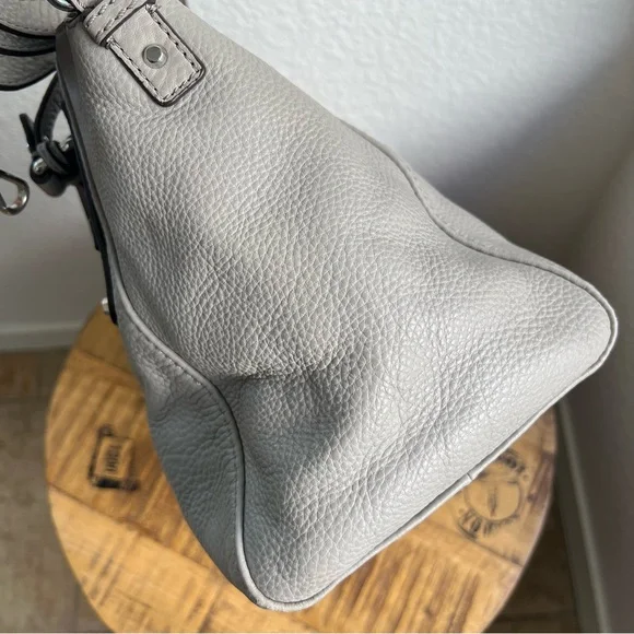 Michael Kors Gilmore East West Satchel Pebbled Leather Bag - Picture 9 of 17